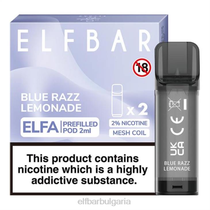 TN62106 elfbar elfa предварително напълнена капсула - 2 ml - 20 mg (2 опаковки) боровинка електронни цигари