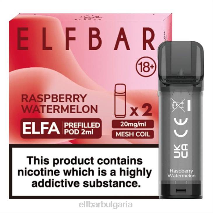 TN62122 elfbar elfa предварително напълнена капсула - 2 ml - 20 mg (2 опаковки) малинова диня електронни цигари