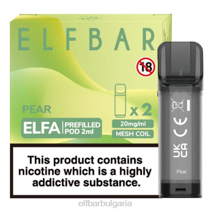 TN62123 elfbar elfa предварително напълнена капсула - 2 ml - 20 mg (2 опаковки) круша електронни цигари