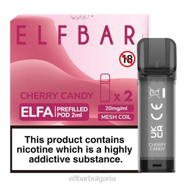 TN62131 elfbar elfa предварително напълнена капсула - 2 ml - 20 mg (2 опаковки) черешов бонбон електронни цигари