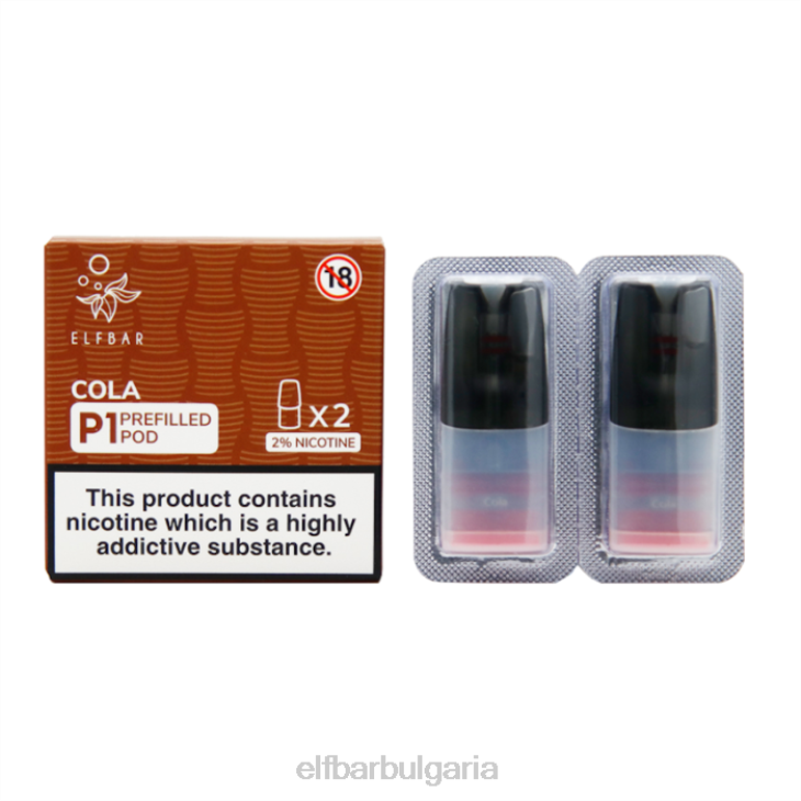 TN62160 elfbar mate 500 p1 предварително напълнени капсули - 20 mg (2 опаковки) лудо синьо един цвят електронни цигари