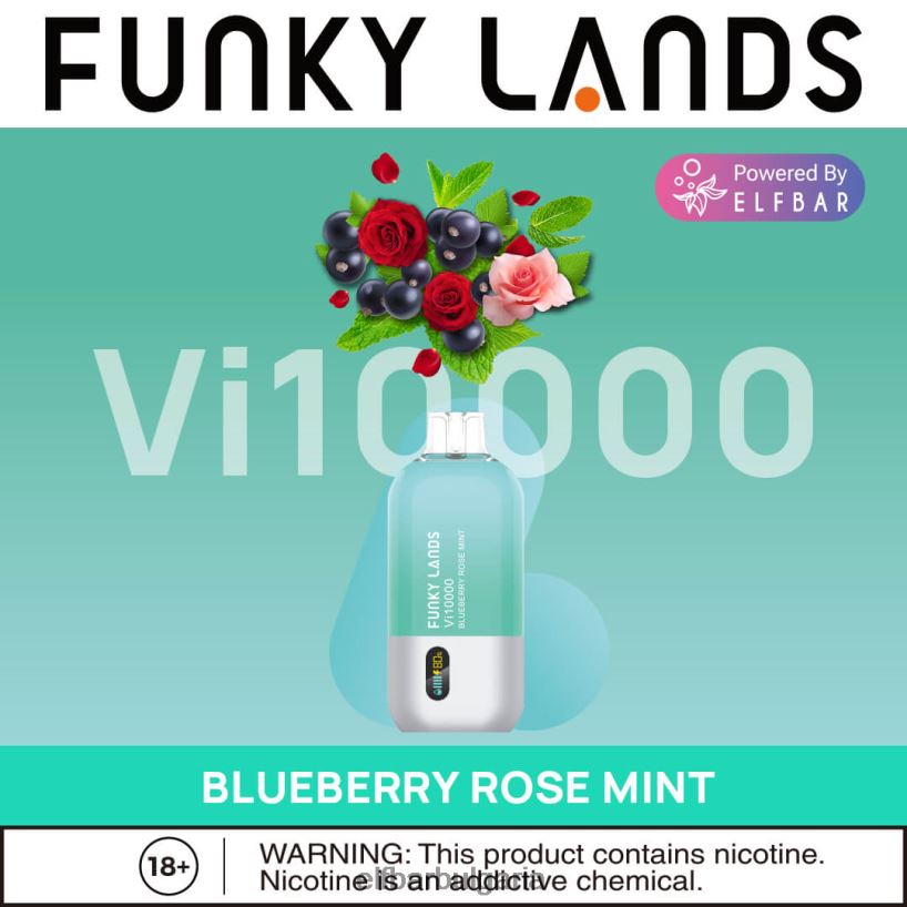 микс от горски плодове електронна цигара TXD8LR159 funky lands еднократна употреба vape vi10000 впръсквания ELFBAR