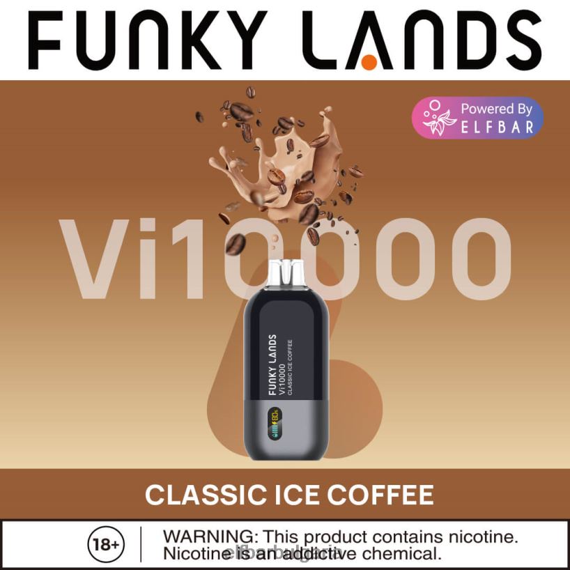 лимонов лайм електронна цигара TXD8LR164 funky lands еднократна употреба vape vi10000 впръсквания ELFBAR