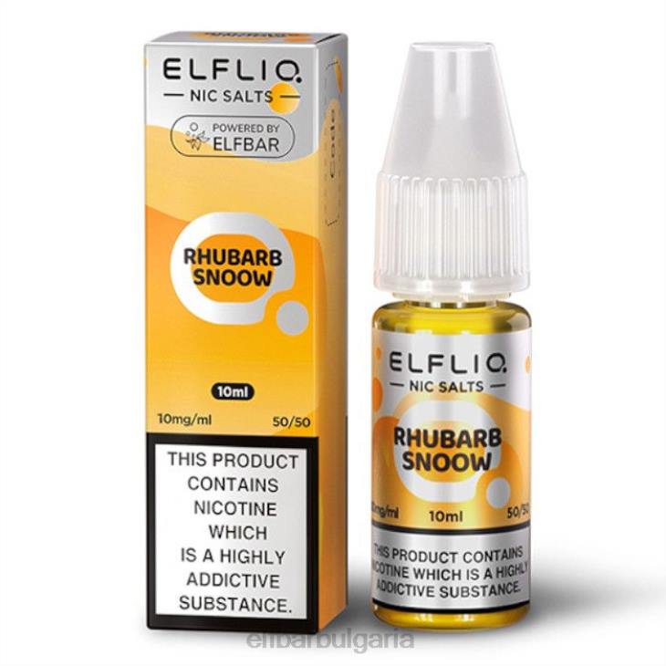 TN62171 elfbar elfliq nic salts - Rhubarb Snoow - 10ml-10 mg/ml един цвят електронни цигари