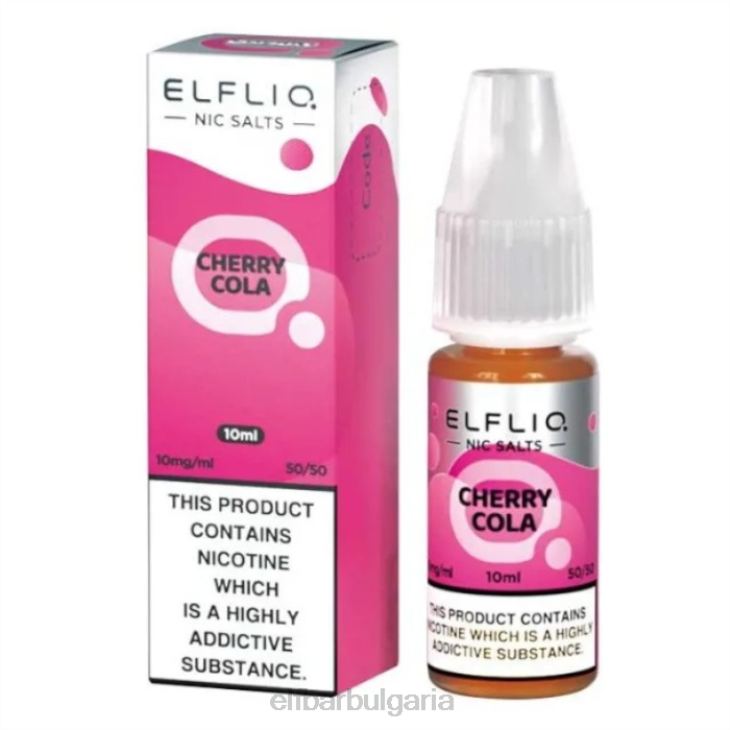 TN62196 elfbar elfliq nic salts - черешова кола - 10ml-10 mg/ml един цвят електронни цигари