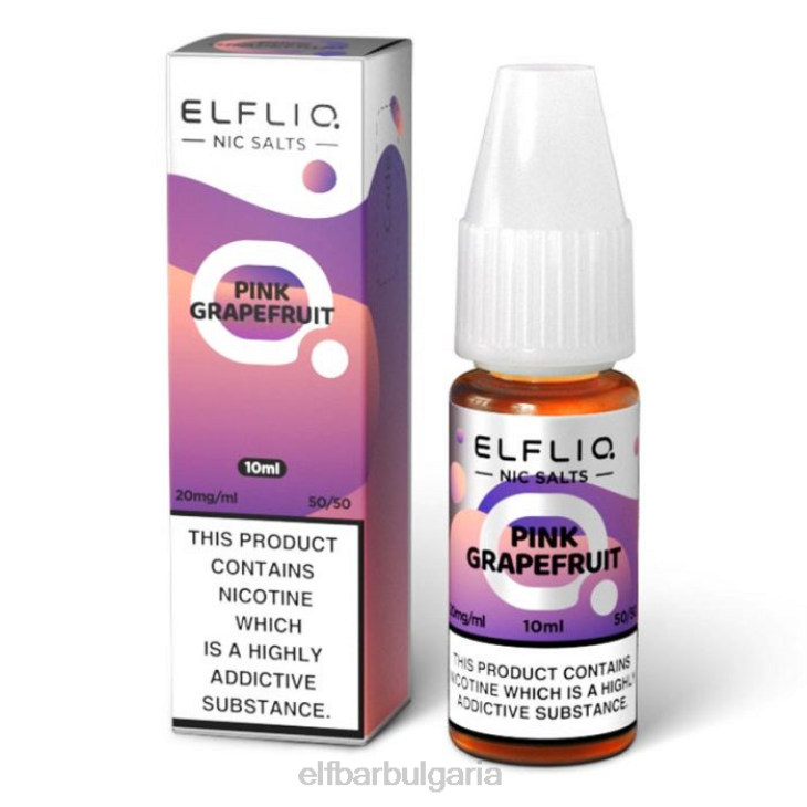 TN62201 elfbar elfliq розов грейпфрут никелови соли - 10ml-5mg един цвят електронни цигари