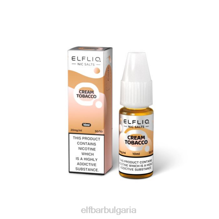 TN62212 elfbar elfliq крем тютюневи соли -10 ml-20 mg/ml един цвят електронни цигари