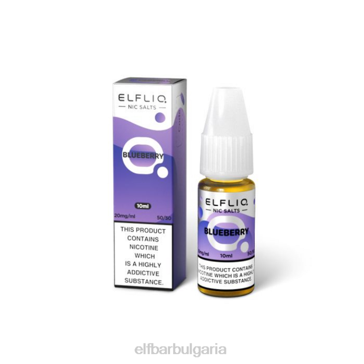 TN62216 elfbar elfliq боровинкови никелови соли - 10 ml-20 mg/ml един цвят електронни цигари